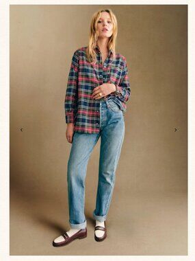 Sezane York Tartan Max Shirt